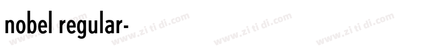nobel regular字体转换